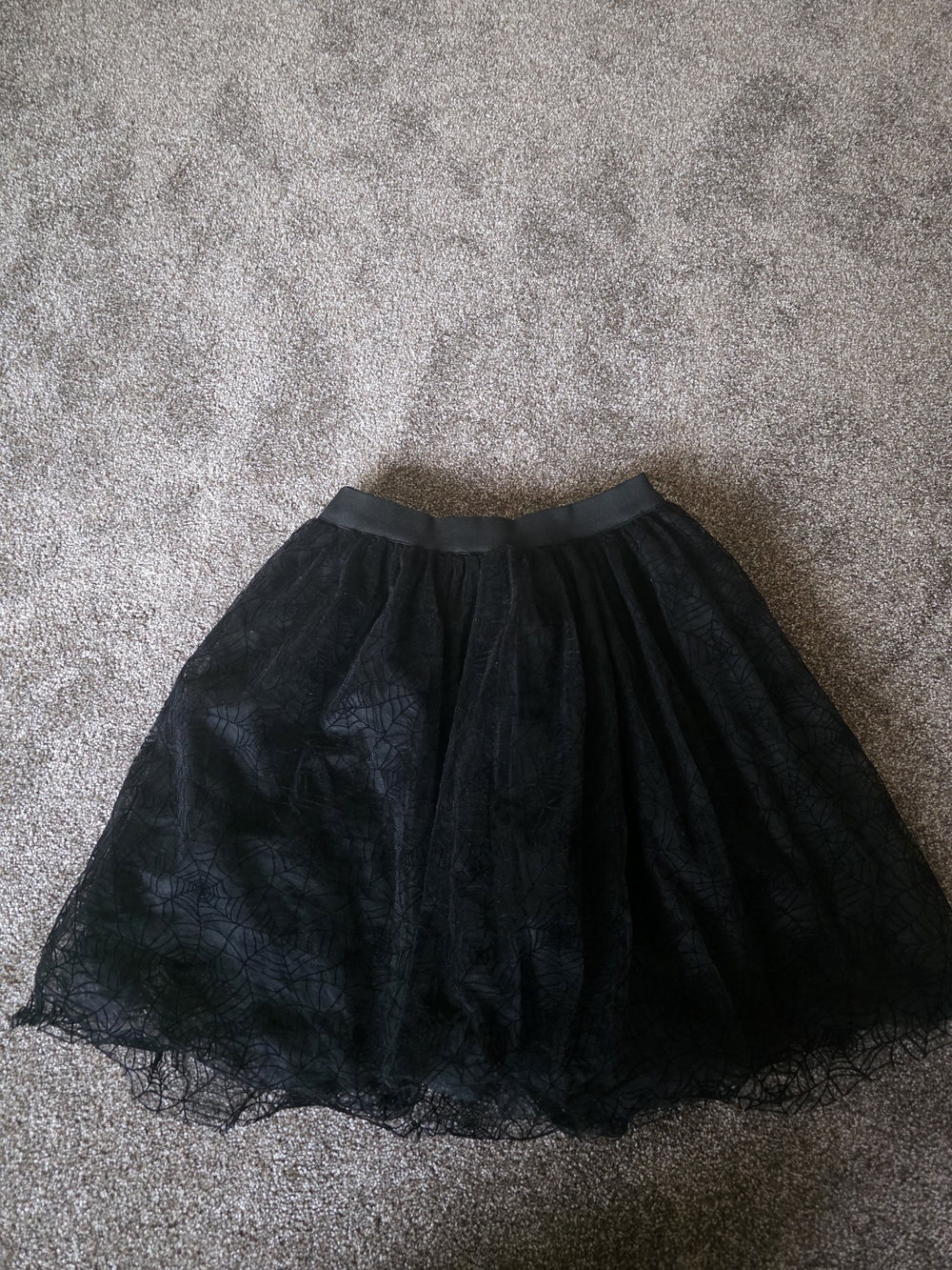Black SPIDERWEB Lace  TUTU  Skirt